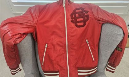 G-Star Red Varsity Bomber Jacket