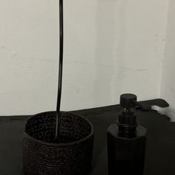 Soap Dispenser And Toilet Paper Storage Holder 