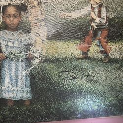 Diane Tertin Litho On Canvas Kids Playing