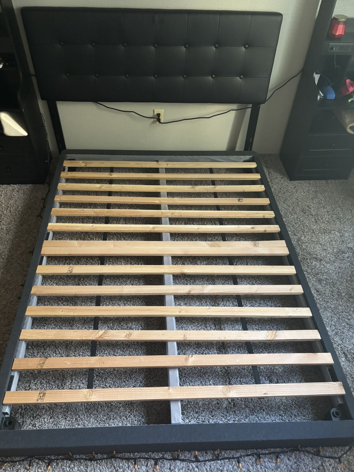 Bed Foundation and Headboard