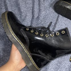 Dr Martens 1460 Patent Leather Lace Up Boots