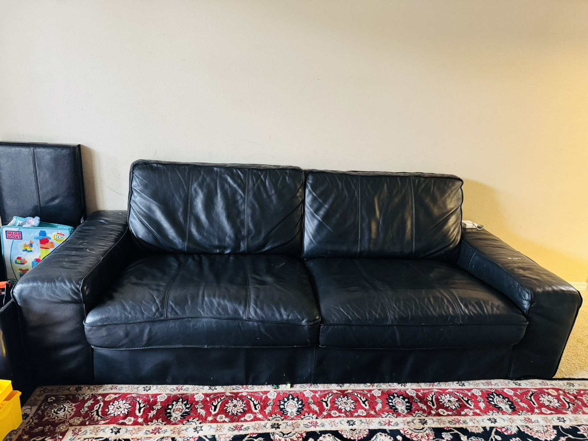 Ikea Leather Sofa For Sale