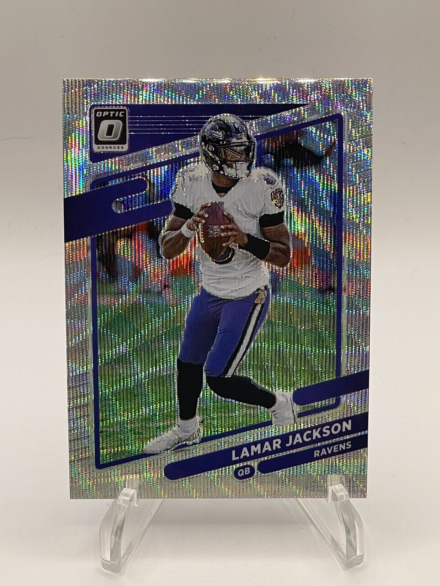 Lamar Jackson Optic Silver Wave /299