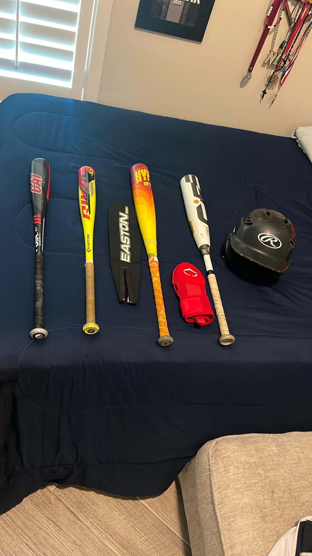 Used Broken In Baseball Bats