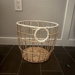 rattan storage basket