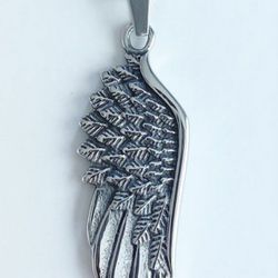 Stainless Steel Angel Wing Necklace For Men