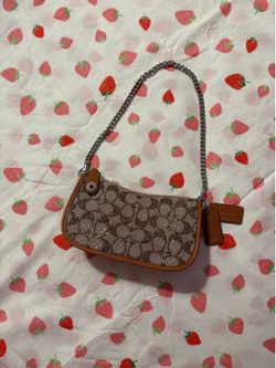 Coach crystal jacquard shoulder bag