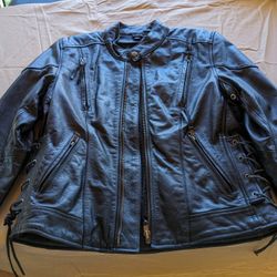 women's medium leather jacket with insulated separate liner...THINSULATE