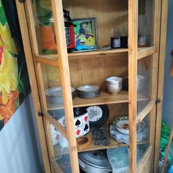 Vitrina De Madera Solida Rustica