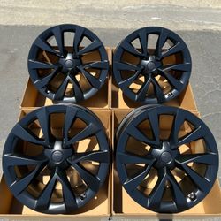 20” Tesla Model X Plaid original factory OEM rims in new satin black