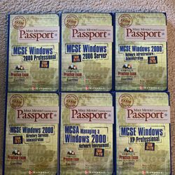 Osborne - Mike Meyers - Passport Collection - Books (All In New Condition) (CD-Roms In Each Book) $ 5 - Each Or All 6 - For $ 15