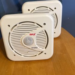 2 Waterproof Marine Speakers