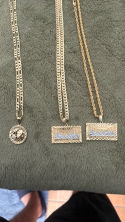 Gold plated chains