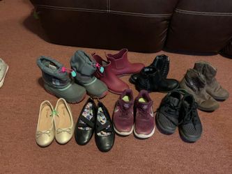 Lot of Size 13 Boots and Shoes for Little Girl