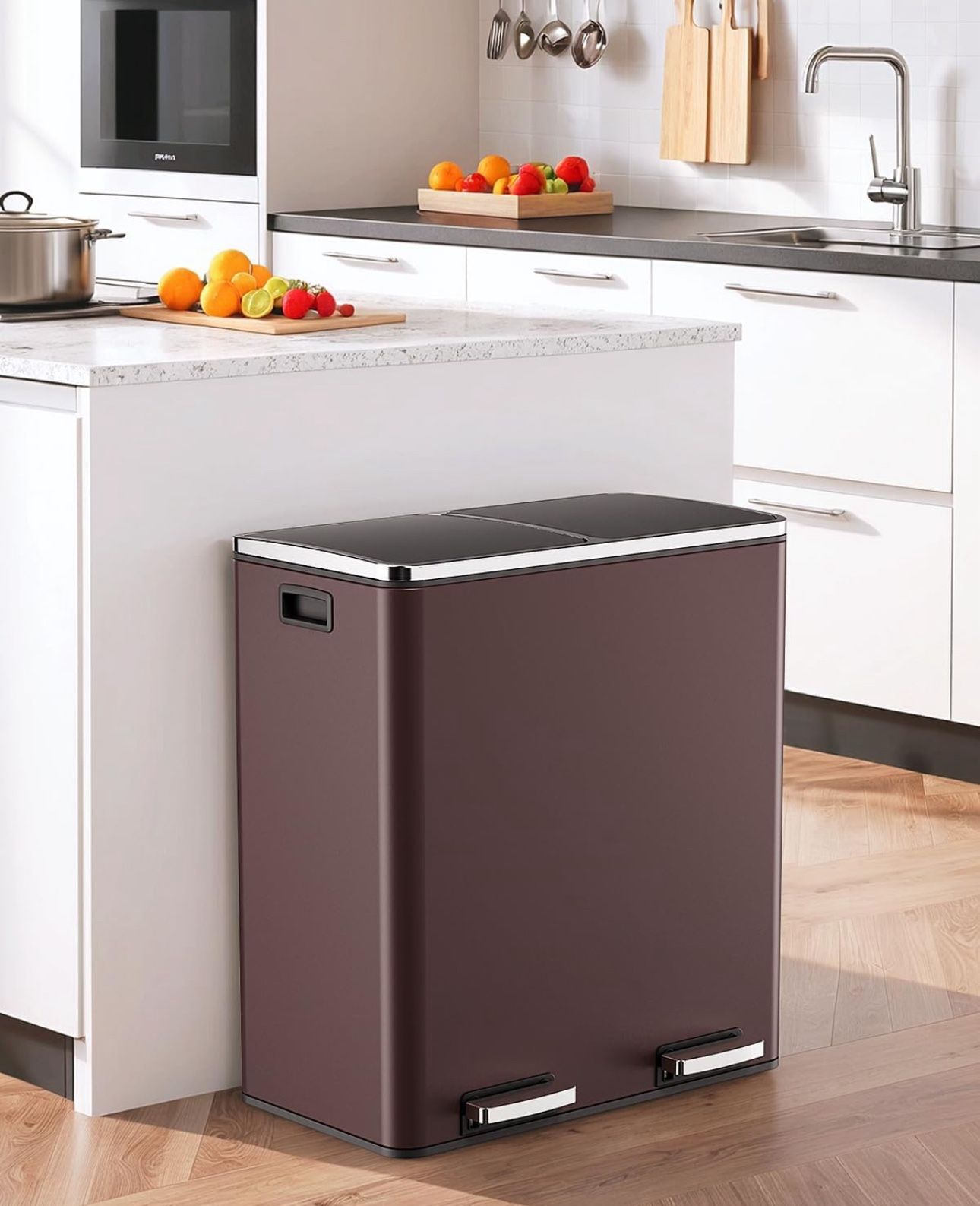 AthLike 60L(16 Gal) Dual Trash Can