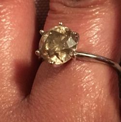 2 Carat chocolate Diamond engagement ring