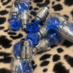 Blue Dice Light Ups On Inner Tube On Cars ,Bikes,Motorcycle Tires 