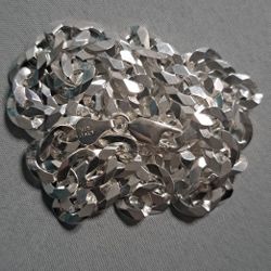 925 Sterling Silver Curb Chain Necklace 