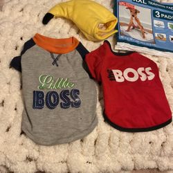 2 Small Pet Clothing And A Banana Hat Costume For Pets + 1 Free XXL Training Pad 