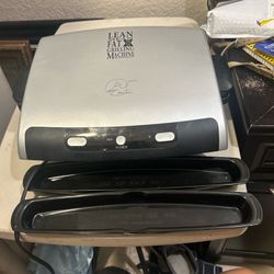 George Foreman GRP99 B 1440W Electric Grill Silver Black Removable Plate