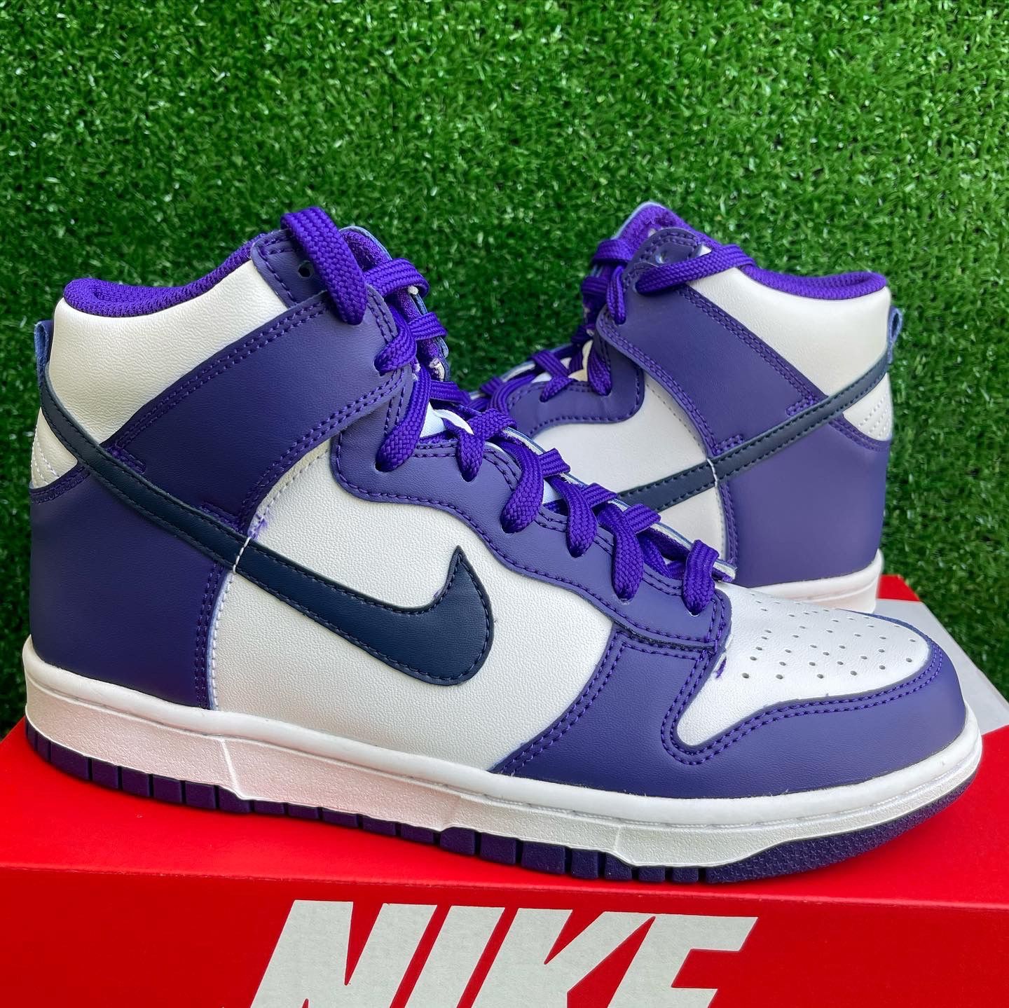NIKE DUNK HIGH COURT PURPLE SIZE 6Y G