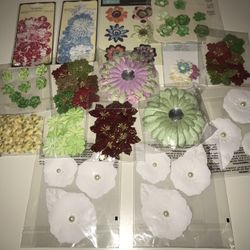 Flower Embellishments for Scrapbooking & Crafting