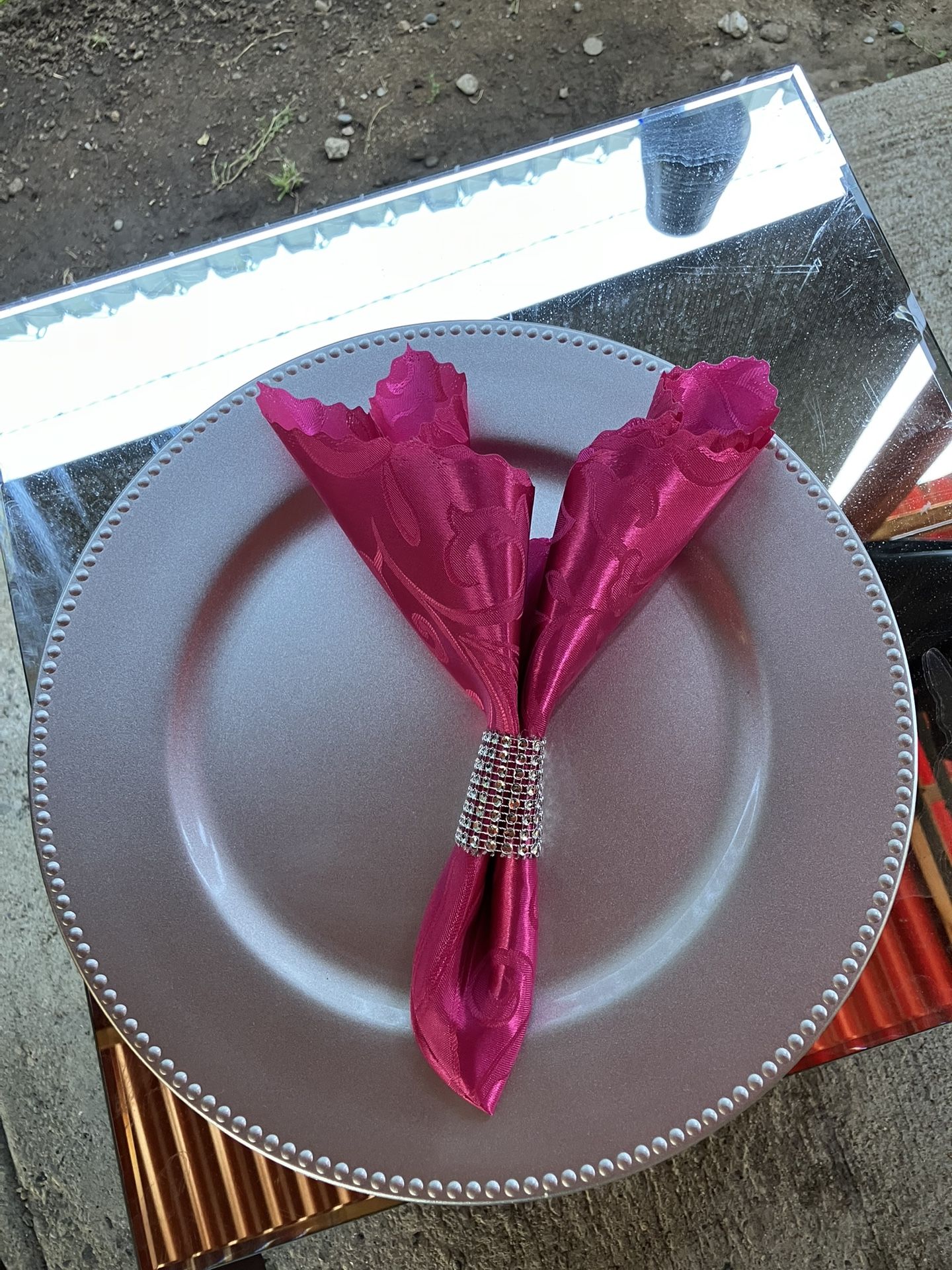 Beautiful Hot Pink Dinner Napkins