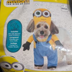 Minion Dog Or Cat Costume Size Small