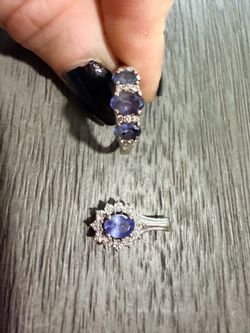 Tanzanite ring and necklace bundle