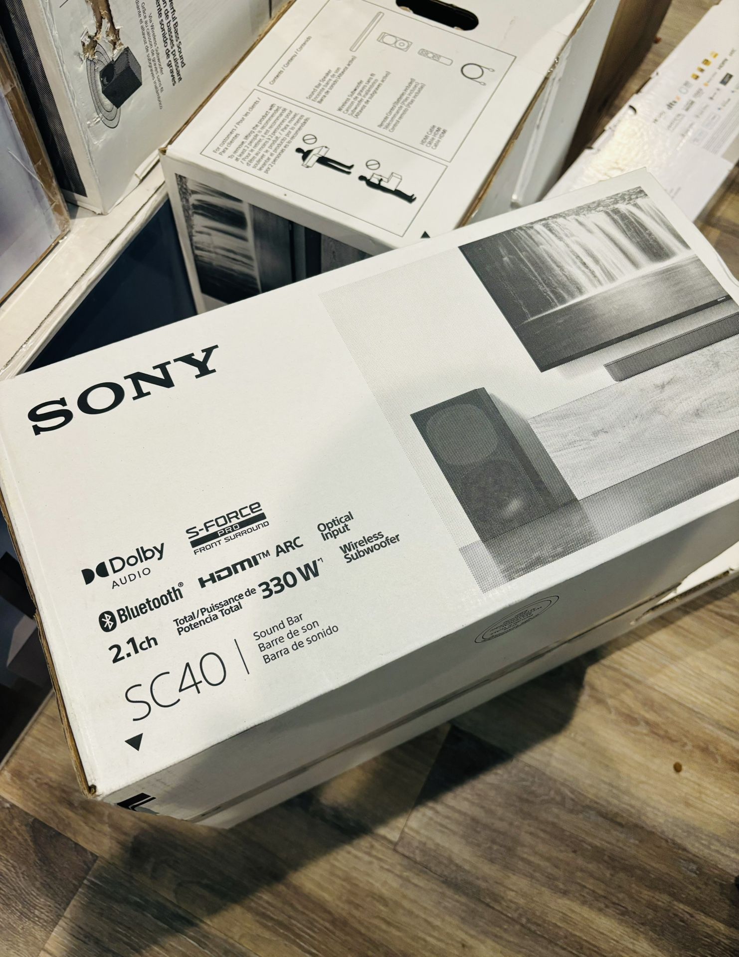 Sony 330 Watt (HT-SC40) 2.1CH Soundbar Home Theater System – Wireless Subwoofer, Dolby Audio