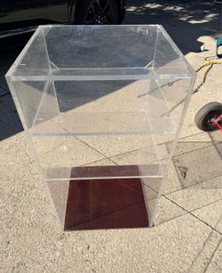 Acrylic stereo cabinet, vintage