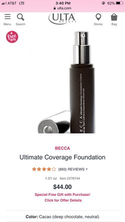 Ultimate coverage foundation from sophora