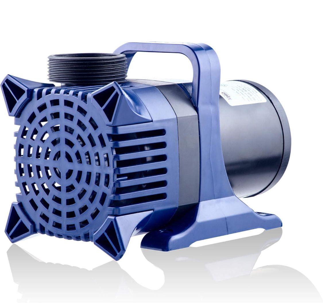 Alpine Corporation 8000 GPH Submersible Water Pump with 33 FT Cord and Adapters for Ponds, Fountains, Waterfalls, and Water Circulation, 540 Watts 26 