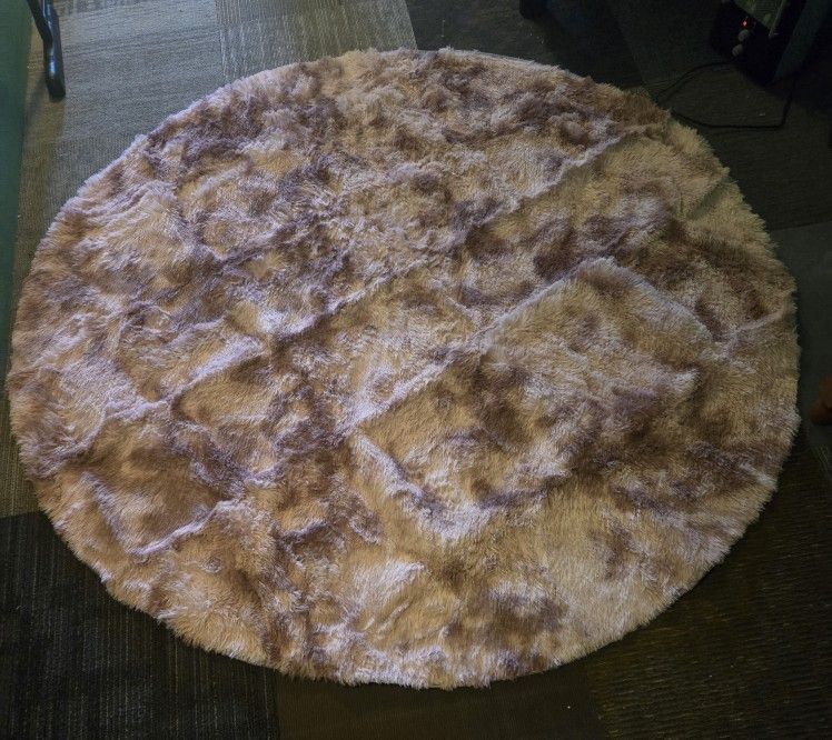NEW Large PINK ROUND Rug