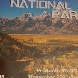 2023 Wall Calendar NATIONAL PAKRS | Nov 2022 -Dec 2023 | 14 Month Hangable Nature Calendars | 12" x 24" (Open) | Thick & Sturdy Paper for Organizing &