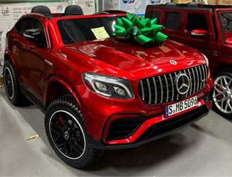 Ride on toy kids electric car Mercedes Benz for two kids with parents remote control