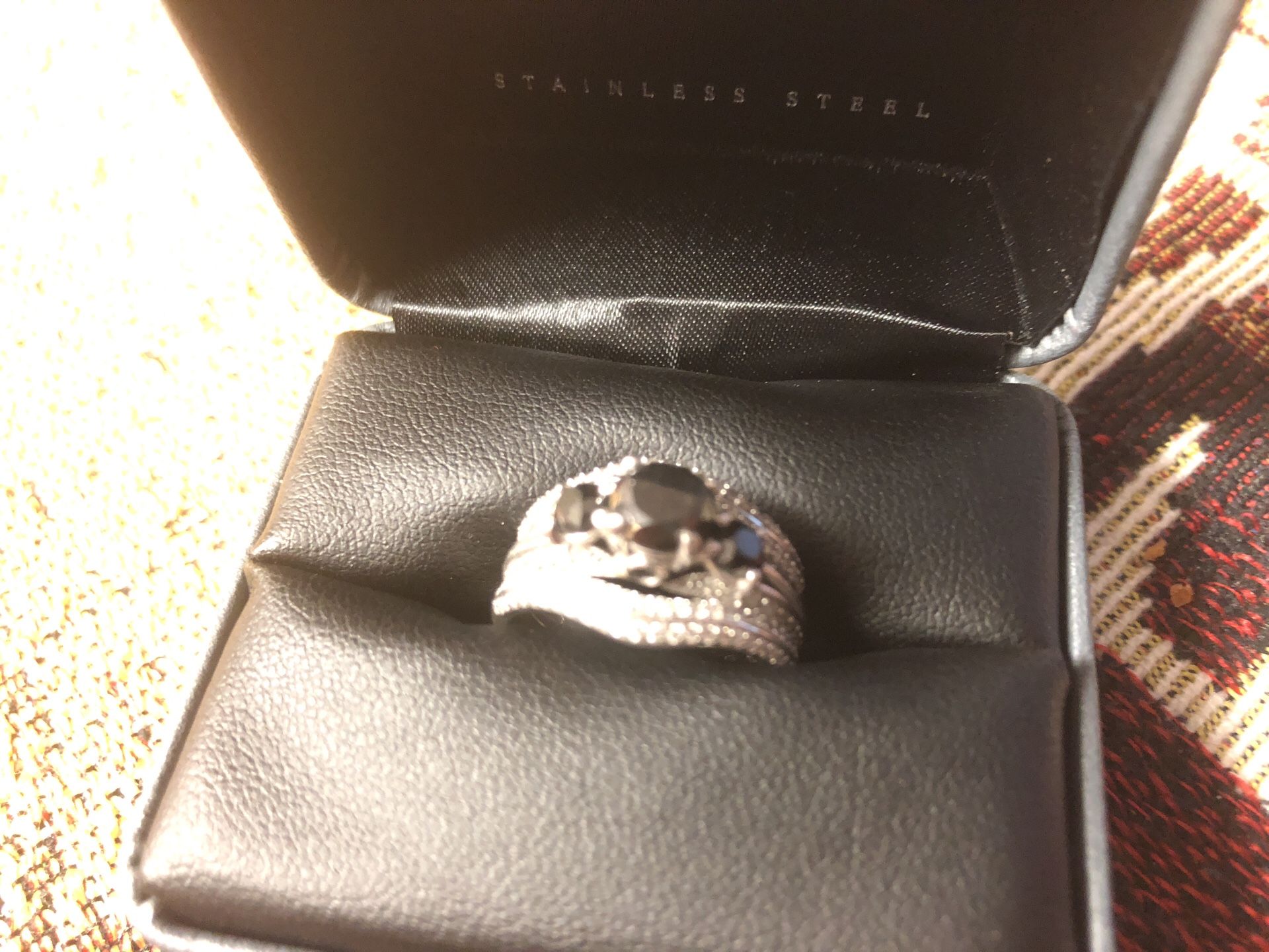 Zales Black Diamond Ring 3ct