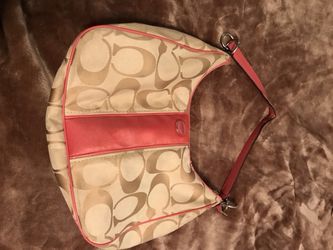 Pink coach bag