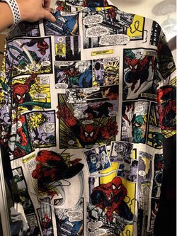 Lg  Spider-Man button up shirt