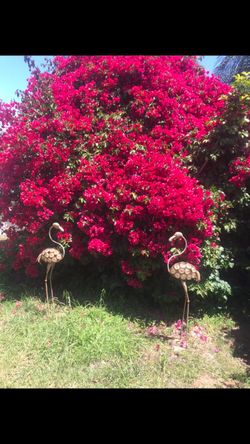 Yard Decor Garden Ornaments Flamingo Pair