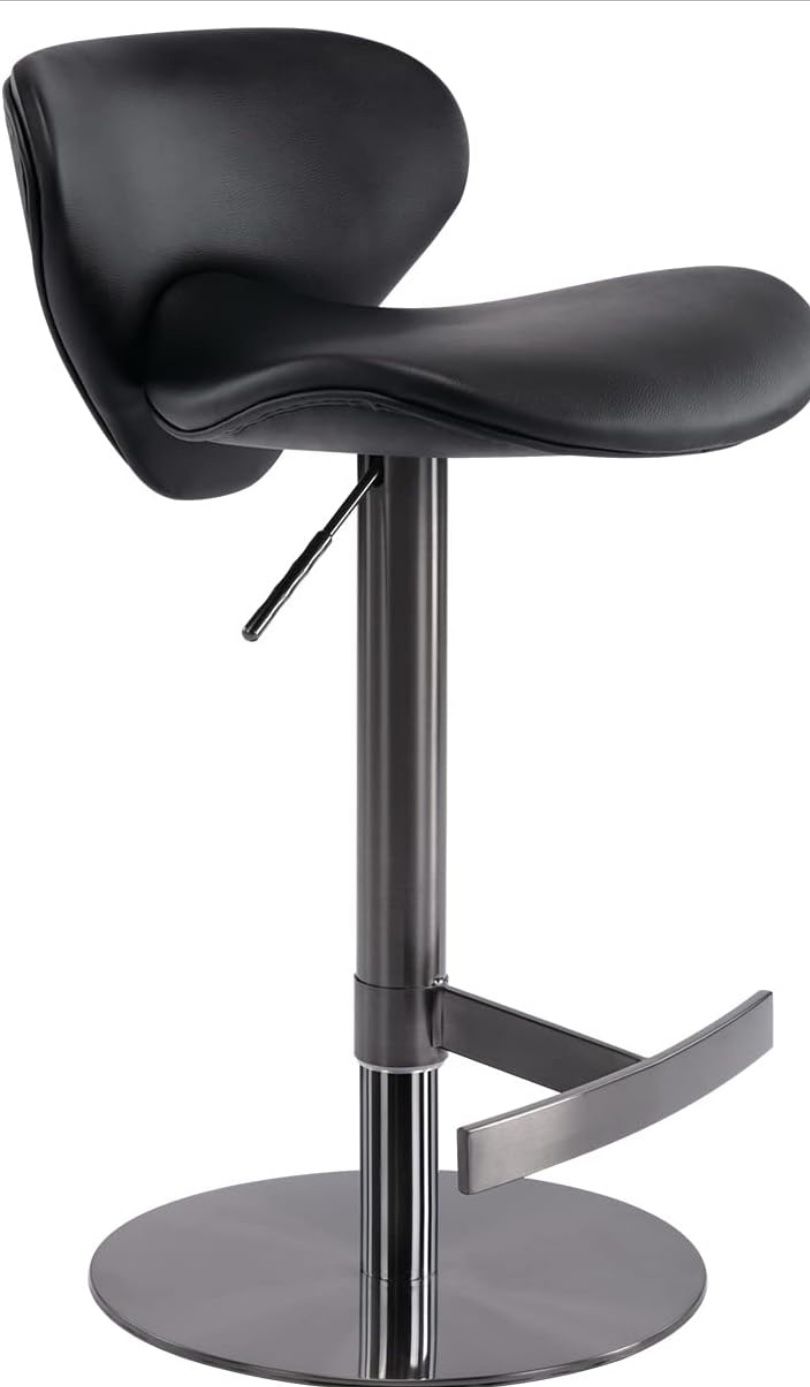 Bar Stool, Adjustable Stainless Steel Swivel Barstool
