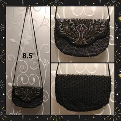 VINTAGE BEADED CROSSBODY PURSE
