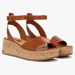 Women's platform cork wedge sandal