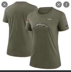 LA Chargers  Women Salute To Service Tshirt 