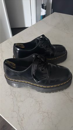 Dr. Martens Black Platform Oxford Shoes