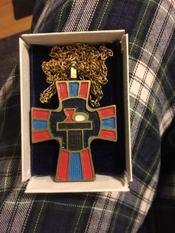 Catholic Eucharistic minister cross pendant chain