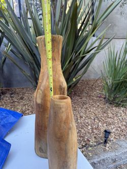 Wood Vase Set $5
