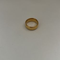 Mens Tungsten Gold Tone Ring