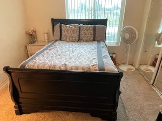 Full Size Bed Frame & Mattress Set