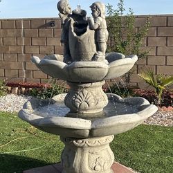 New Fountain Made Out Of Cement Perfect Gift 🎁 